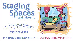 staging spaces business card and logo designed by creative images graphic design